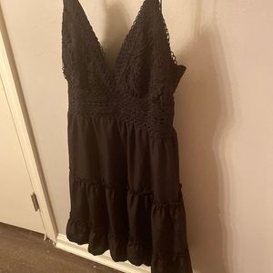 Black summer dress